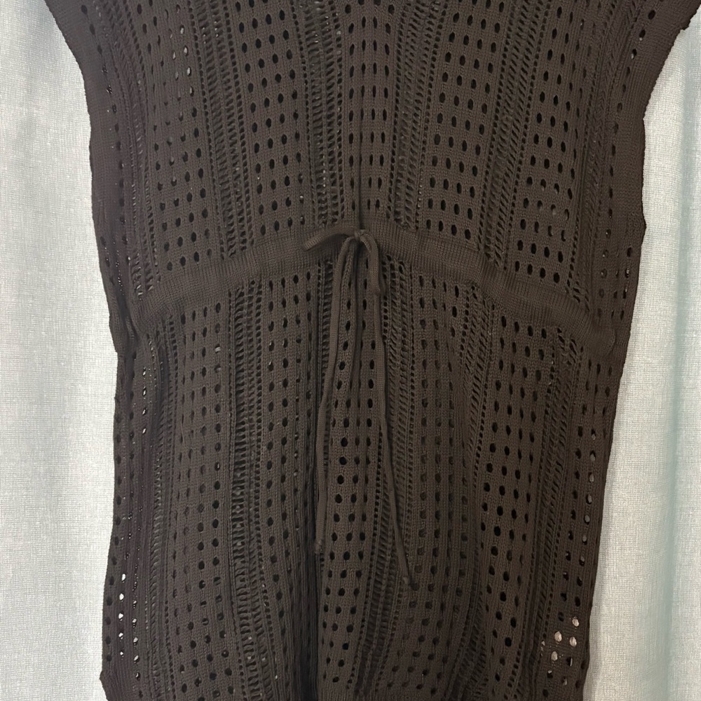 Black Crochet Cover-Up